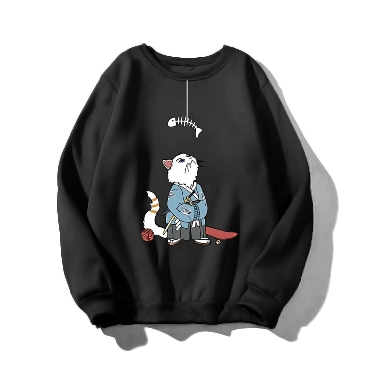[Hoàn Tiền 15%] ÁO SWEATER NAM NỮ IN THẦN MÈO (NHIỀU MÀU)