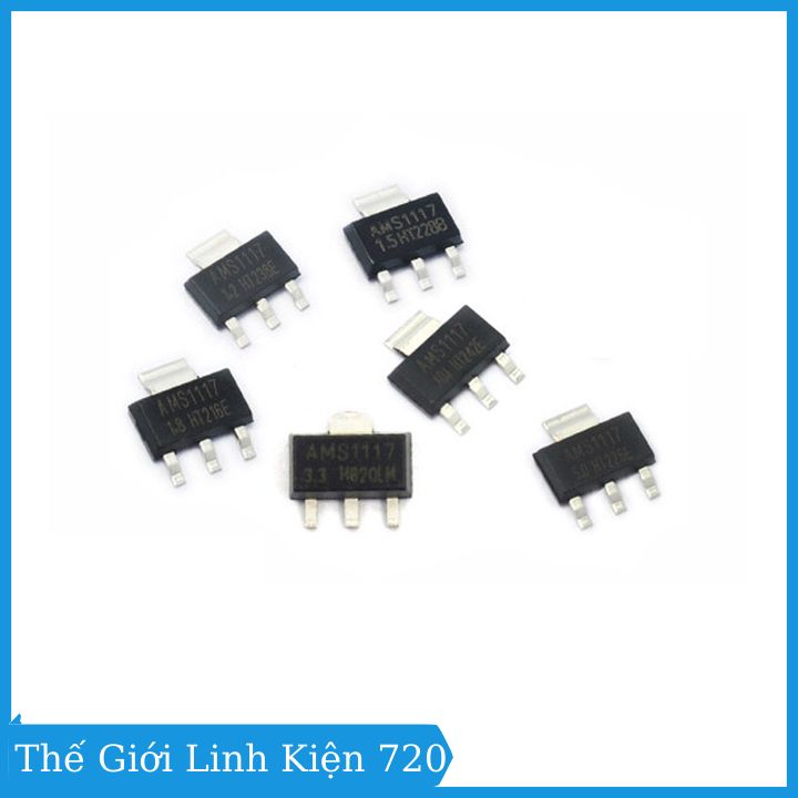 Bộ 5 con ic nguồn ams1117 sot223