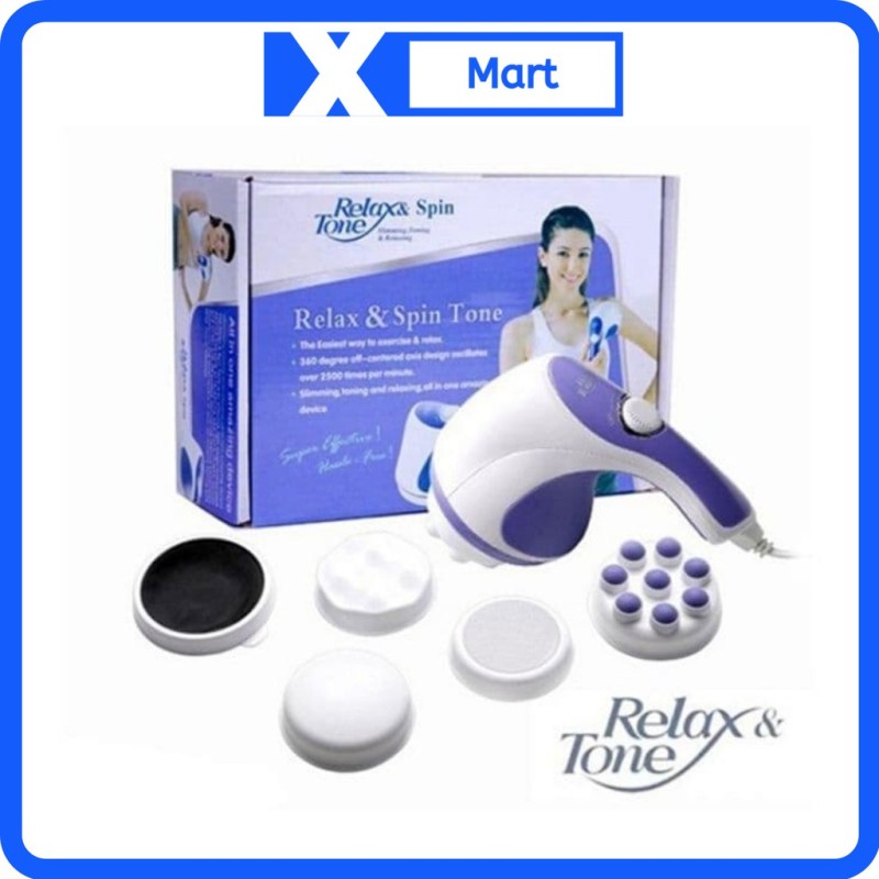 Máy massage toàn thân Relax Spin&Tone 5 đầu giúp giảm mỡ eo, thon gọn cơ thể nhập khẩu