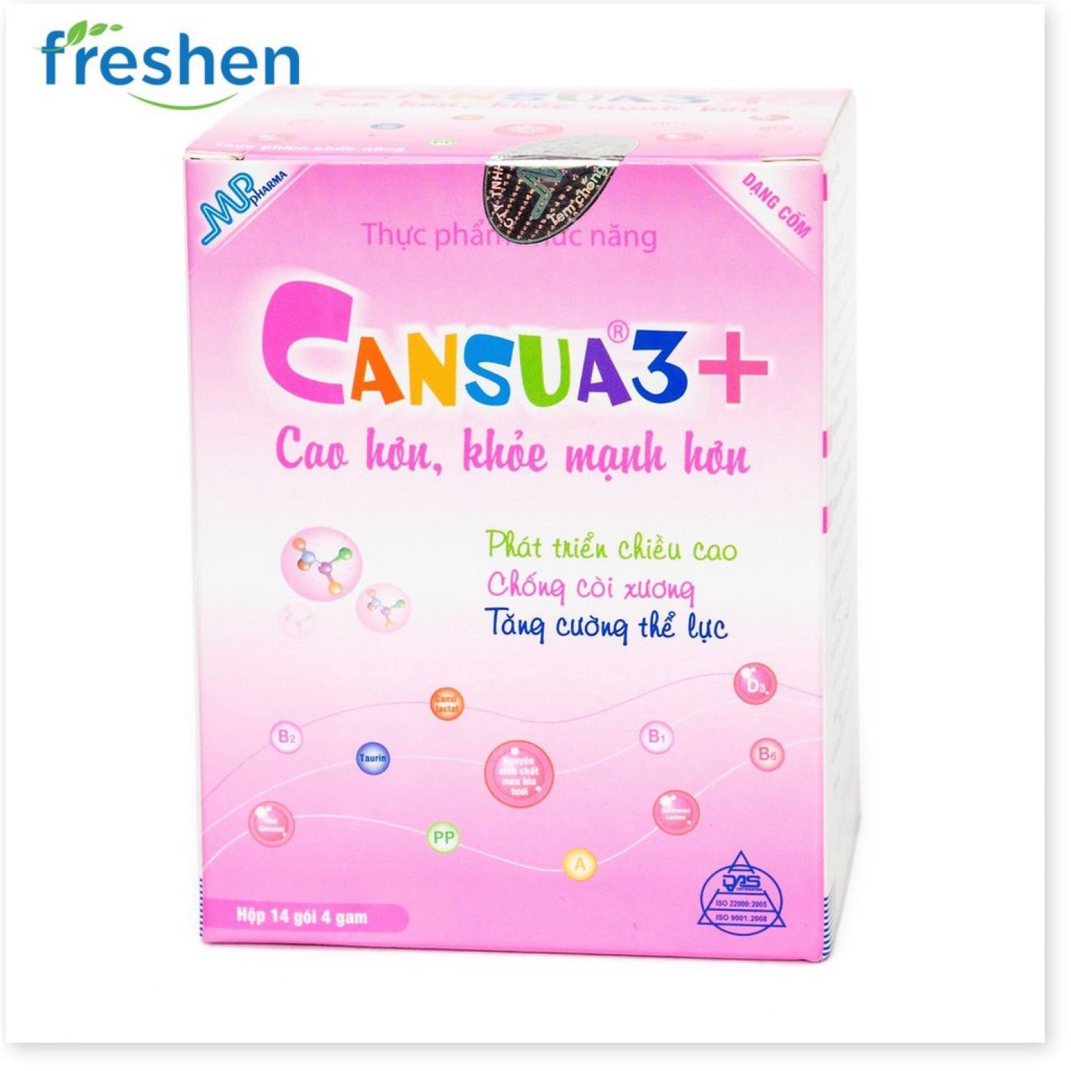 Cốm CANSUA3+ cao hơn khỏe mạnh hơn CANSUA 3+