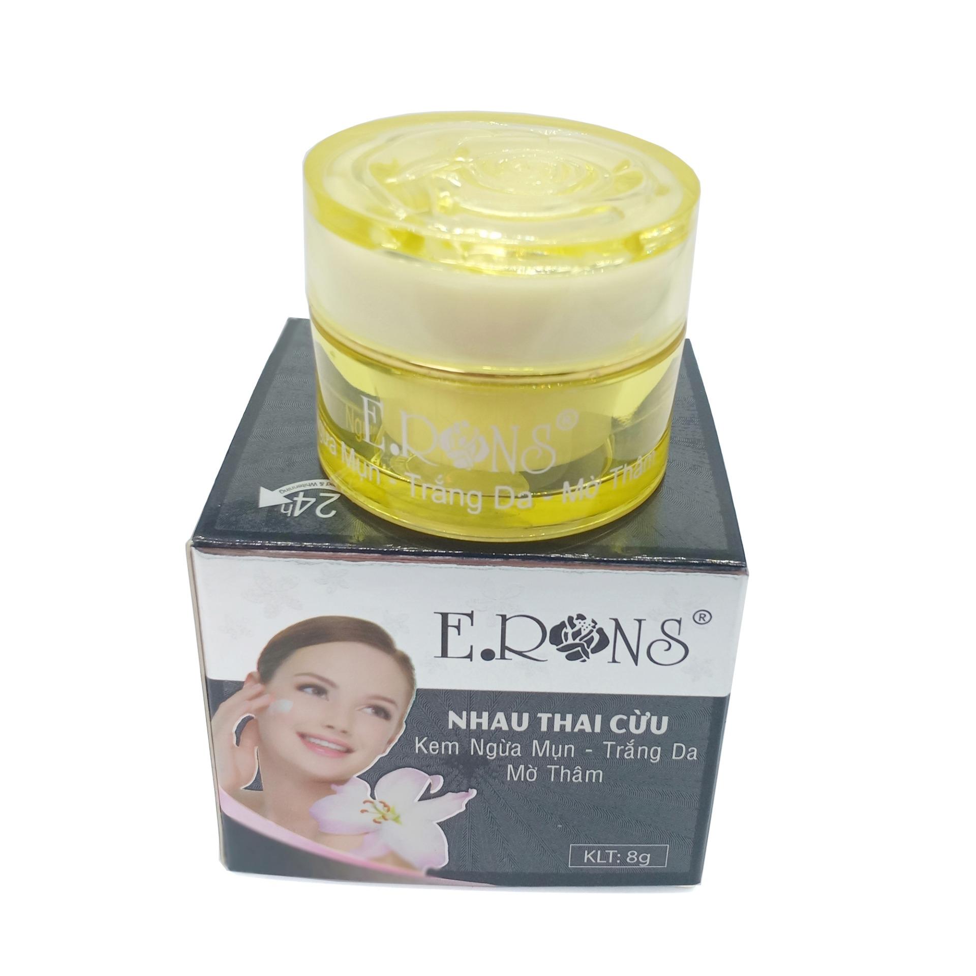 Kem dưỡng Trắng da mặt Ngừa Mụn Mờ thâm Ngăn ngừa lão hóa ERons 6.8g (Đen-trắng)