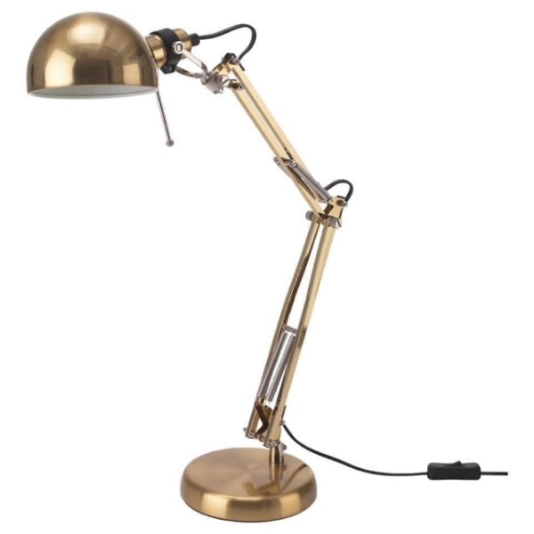 Đèn bàn học/Work lamp, brass-colour