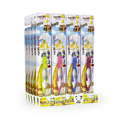 Bàn chải đánh răng trẻ em NAVI GIRAFFE cao cấp Hàn Quốc
