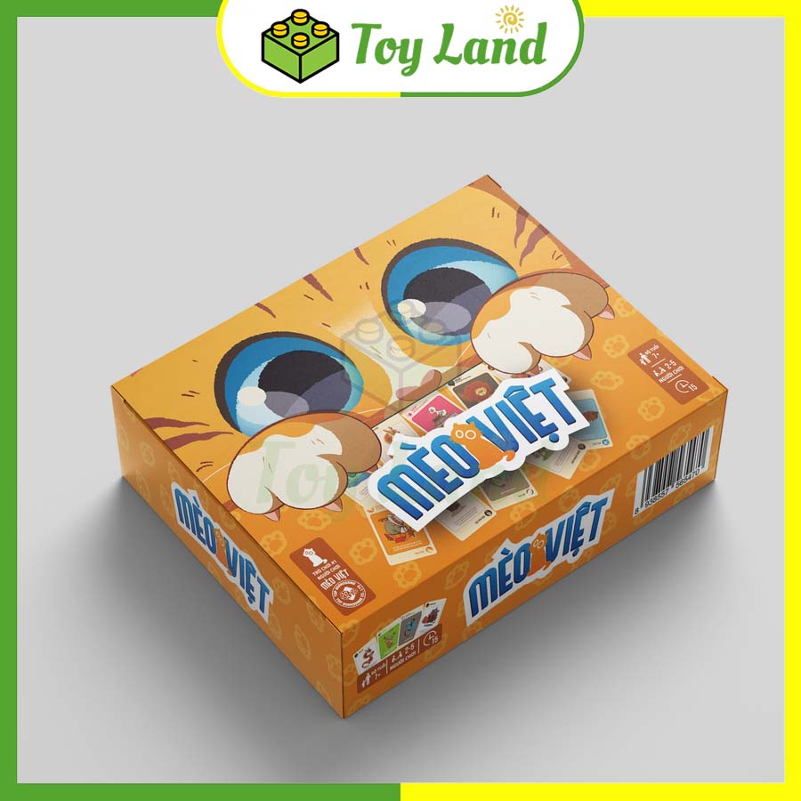[Hộp Cứng Vàng] Bài Mèo Nổ Việt Hóa Boardgame 154 Lá Chất Giấy Dày Chống Nước - Toy Land