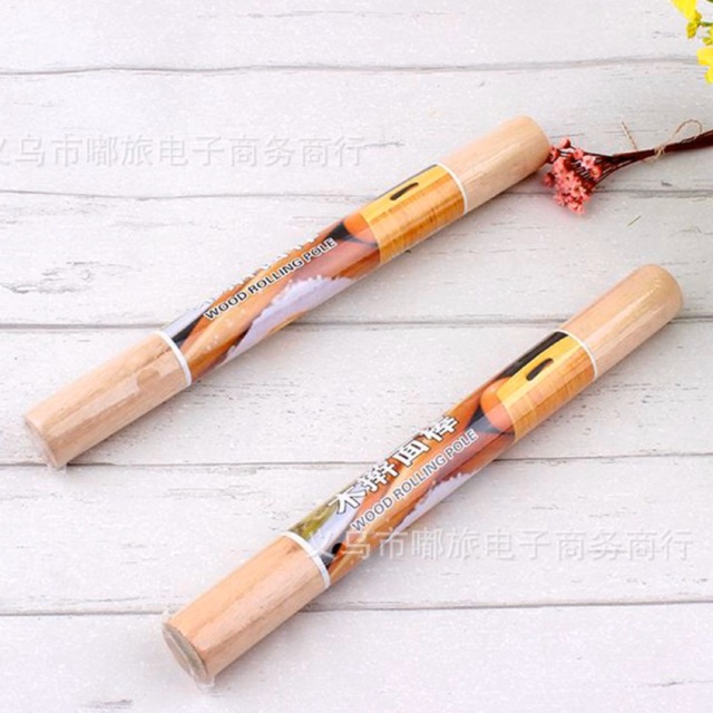 Cây cán lăn bột gỗ làm bánh 28cm