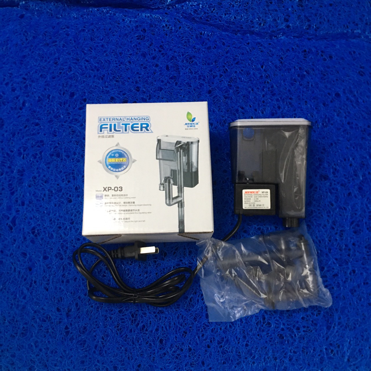 MÁY LỌC THÁC TREO THÀNH BỂ JENECA XP 03 CHO BỂ CÁ CẢNH