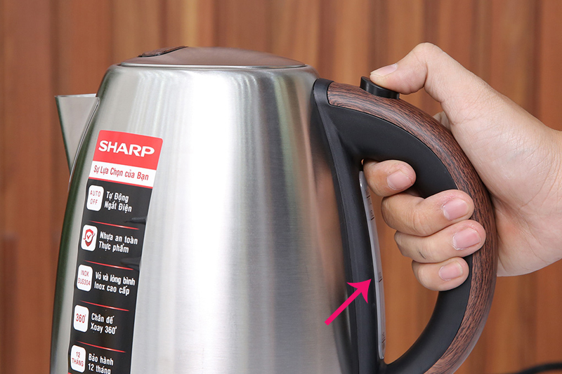 Bình đun siêu tốc 1.7 lít Sharp EKJ-17EVSD-WD - Hàng chính hãng