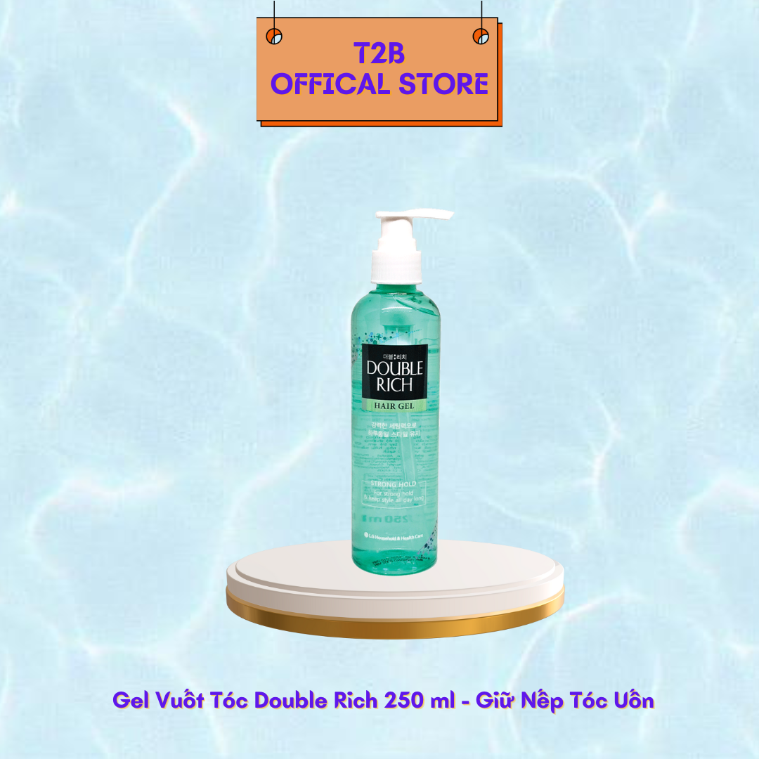 Gel Tạo Kiểu Double Rich Strong - Giữ Nếp Uốn Tóc 250ml