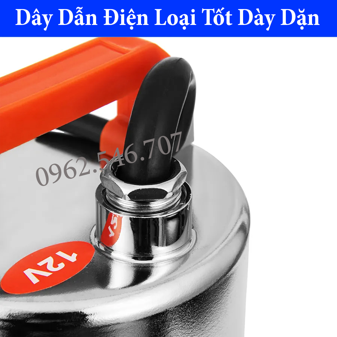 Máy Bơm Nước chìm 12VDC - máy Bơm Tõm 12VDC - Bơm thả chìm ( Hàng Tốt )