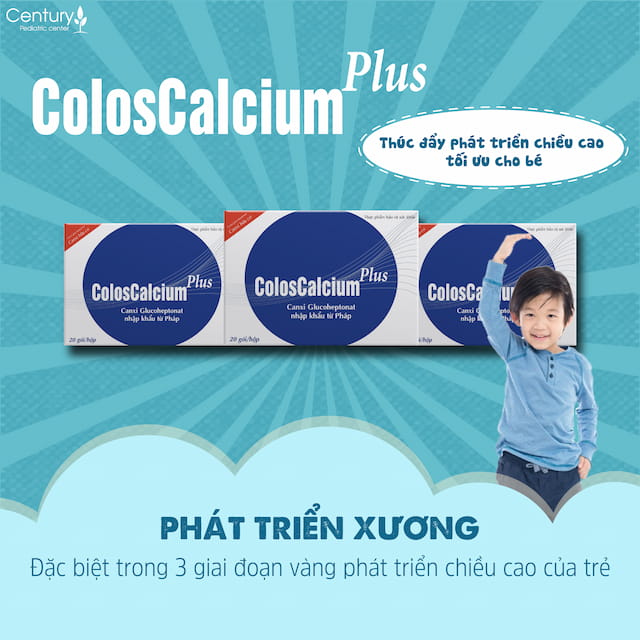 Canxi Zeambi - ColosCalcium Plus hữu cơ cho bé dạng bột (Hộp 20 gói)