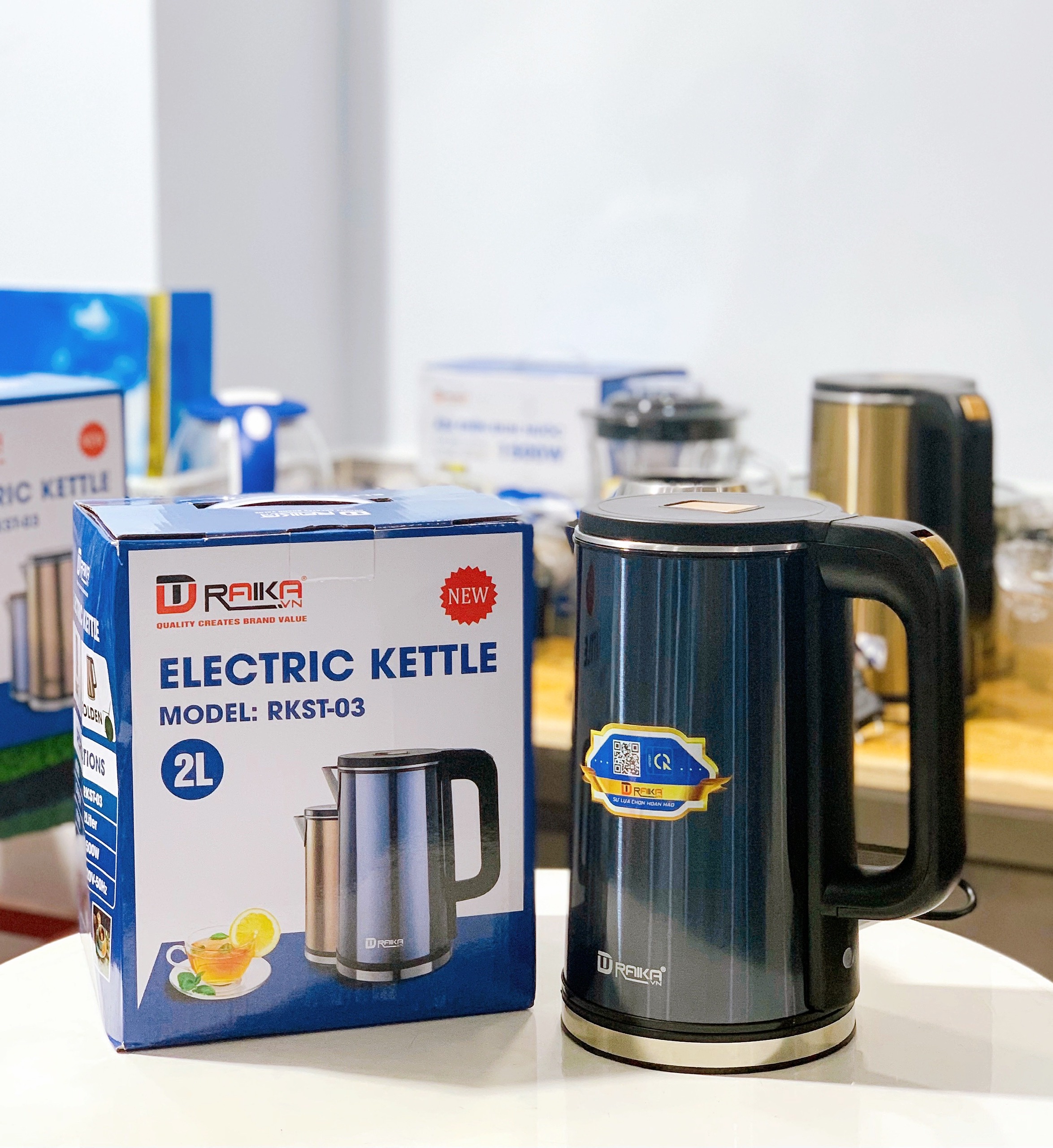 ẤM SIÊU TỐC INOX 2 LỚP 2 LÍT CAO CẤP