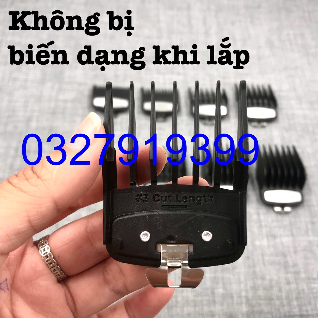 Bộ cữ tông đơ BARBER gá thép ( 1 bộ 8 cái )