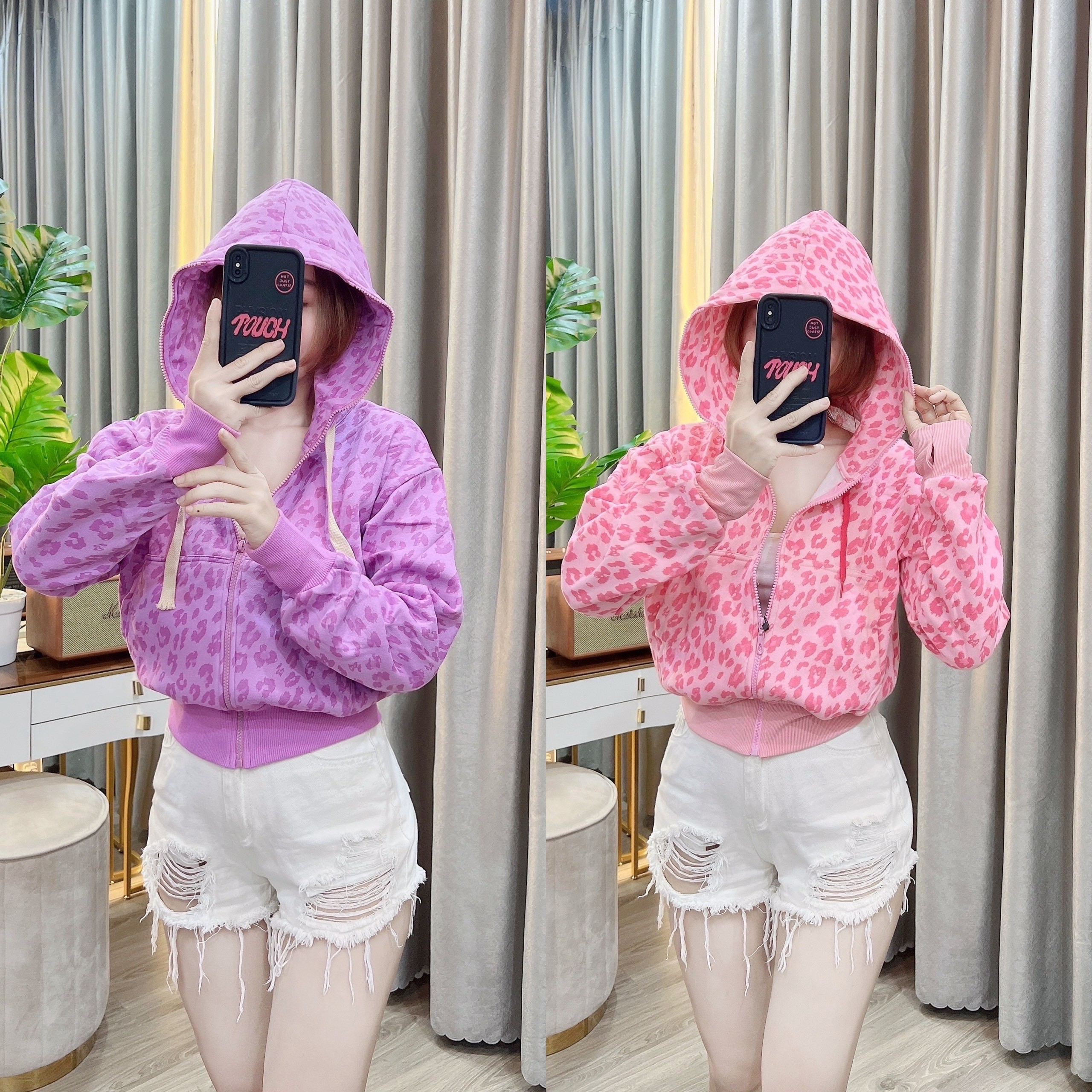 Áo khoác nữ ngắn form lửng freesize 54kg