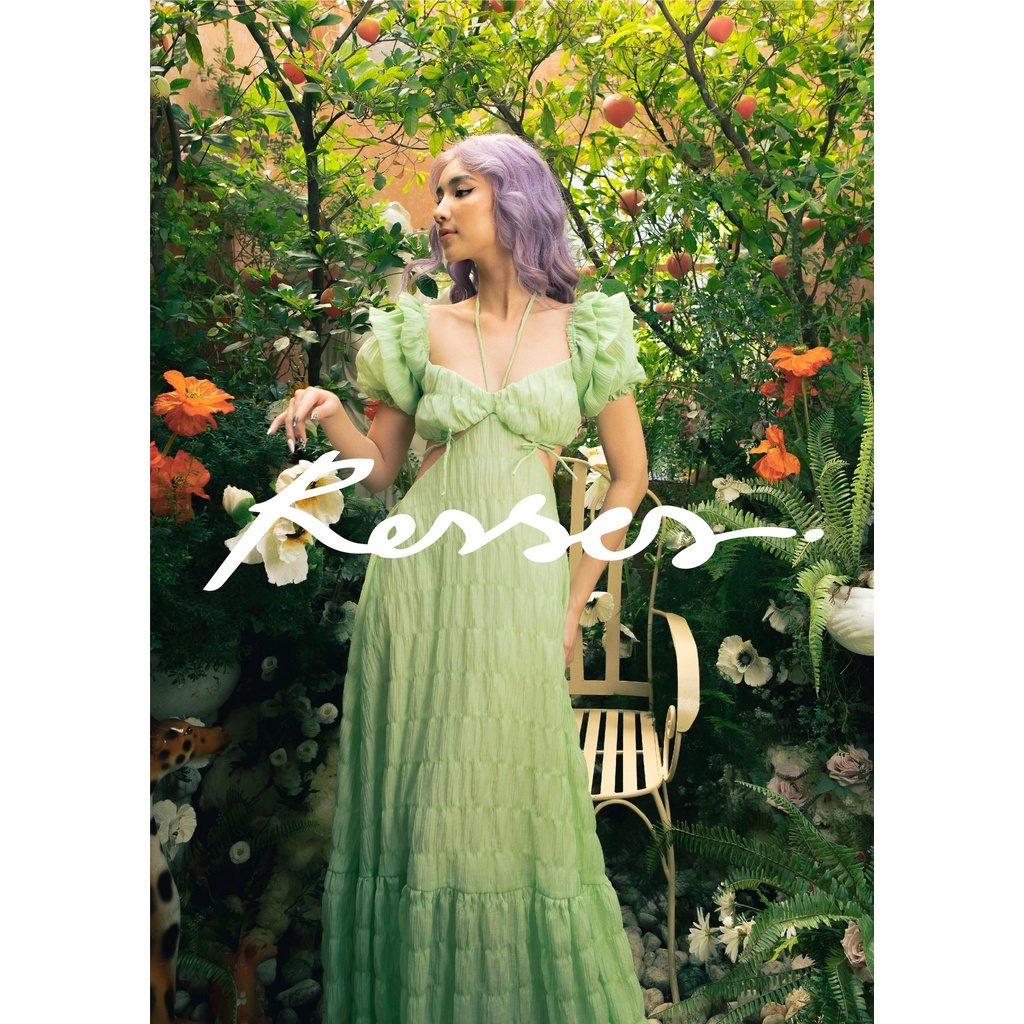 RESSES ĐOM ĐÓM DRESS XANH LÁ