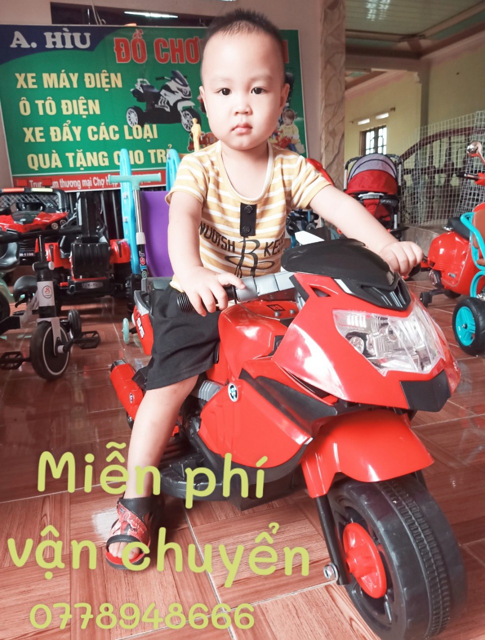 xe máy điện cho bé - Xe máy điện trẻ em BH9188