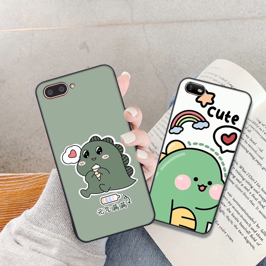 Ốp lưng Oppo A3S - A1K in hình khủng long cute