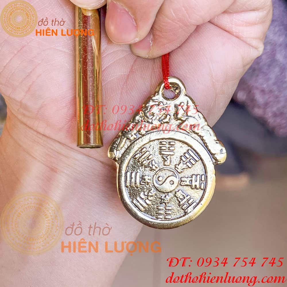6 PCs brass feng shui wind chimes please size (pipe length 11cm)
