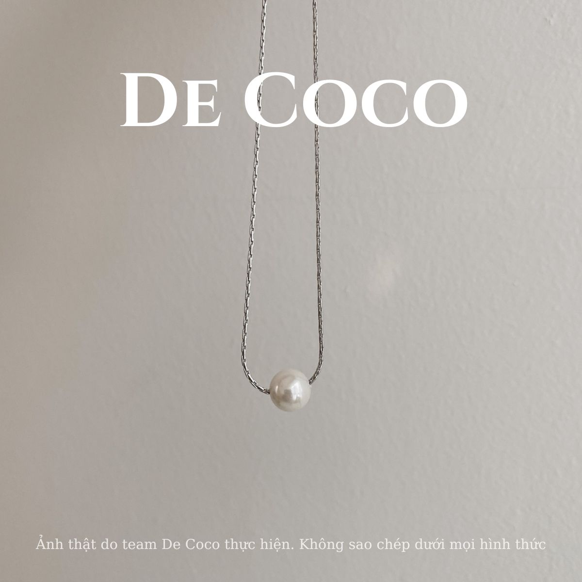 Dây chuyền nữ Thank You vintage baroque De Coco Decoco