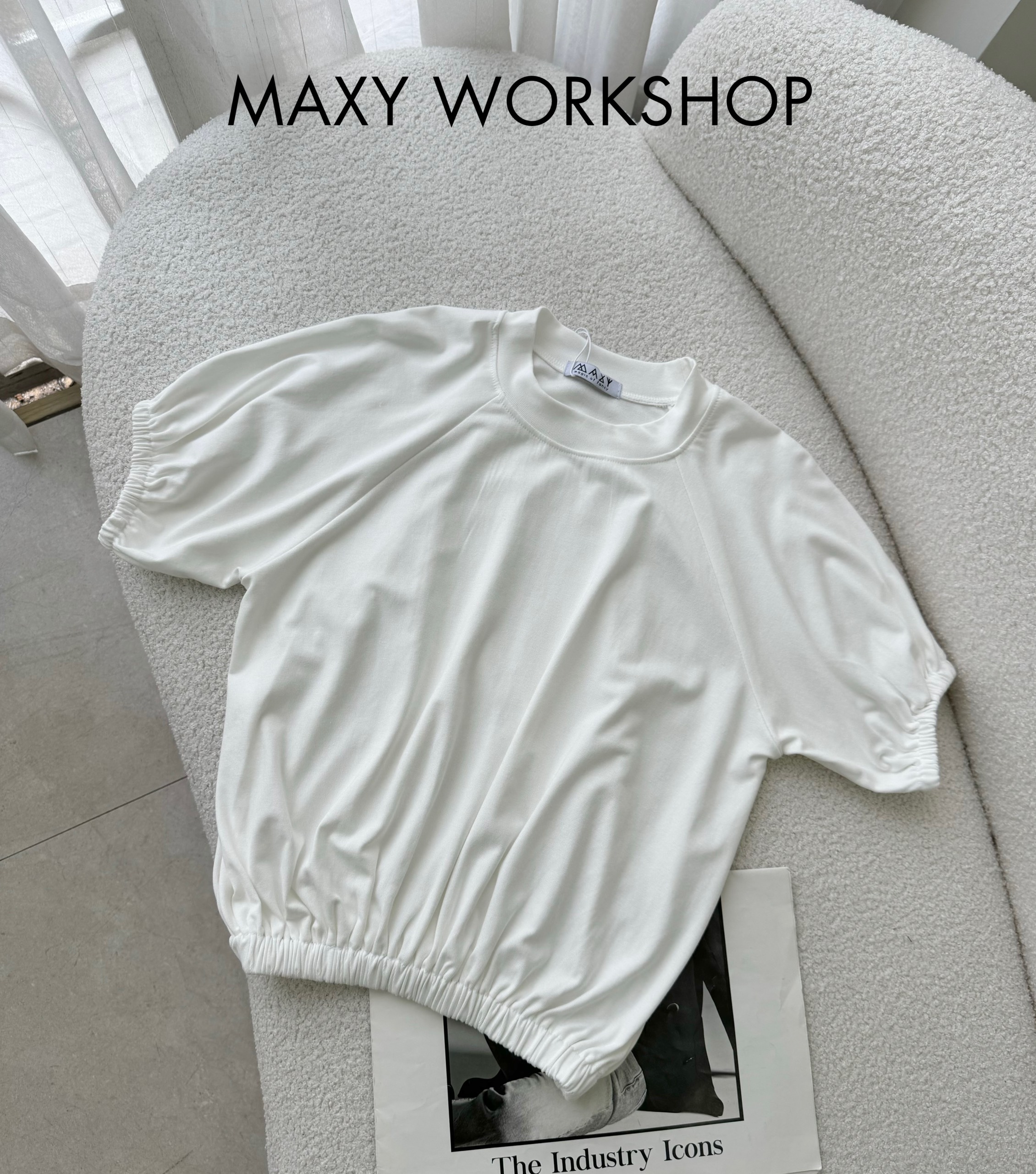 Áo thun tay hến bo chun tôn dáng Balloon Tee Maxy Workshop