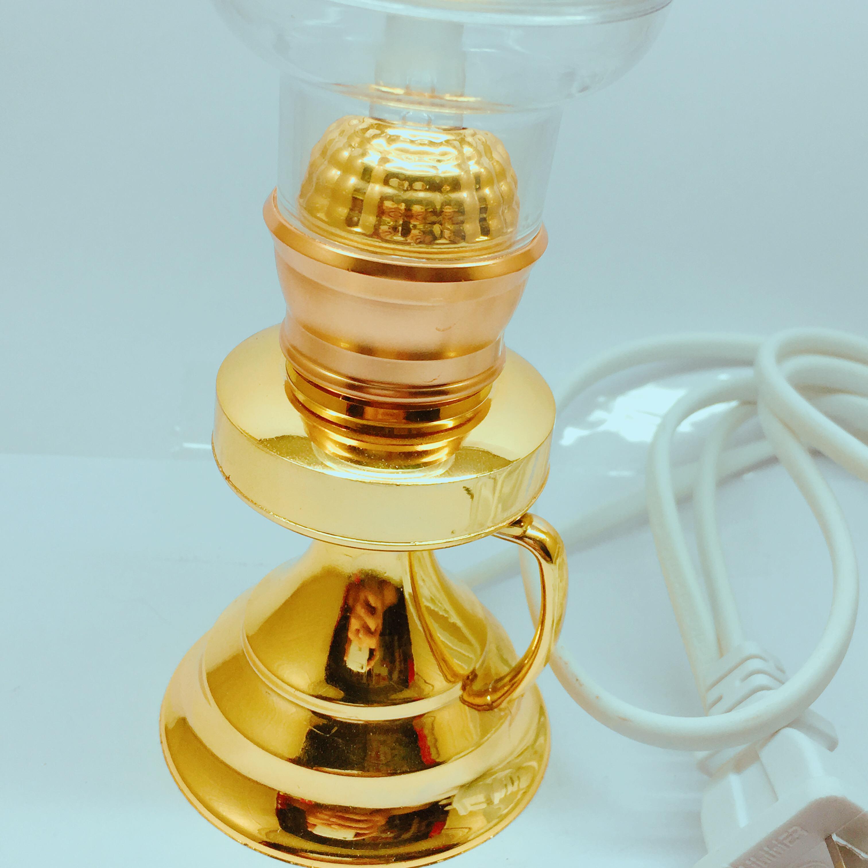 Cặp đèn dầu cắm diện - Bóng đèn LED cao 16CM
