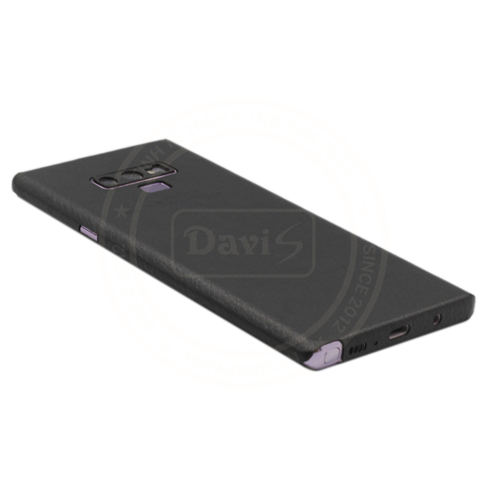 Dán da full viền cho galaxy Note 9, làm từ da thật cao cấp - Chính hãng Davis