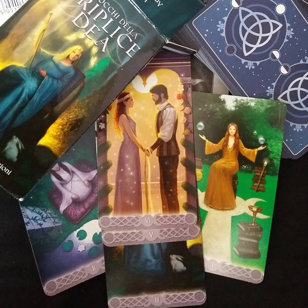 Bộ Bài Tarot Triple Goddess Tặng Đá Thanh Tẩy