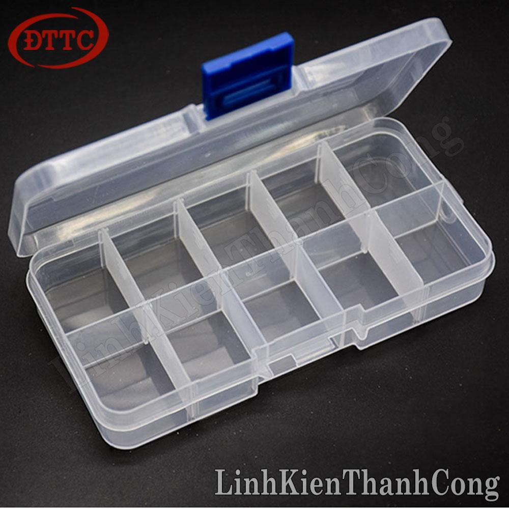 Hộp Đựng Linh Kiện 10 Ngăn (129x66x22mm)