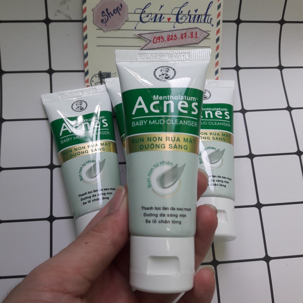 3 Sữa rửa mặt Bùn non Acnes Baby Mud 25g