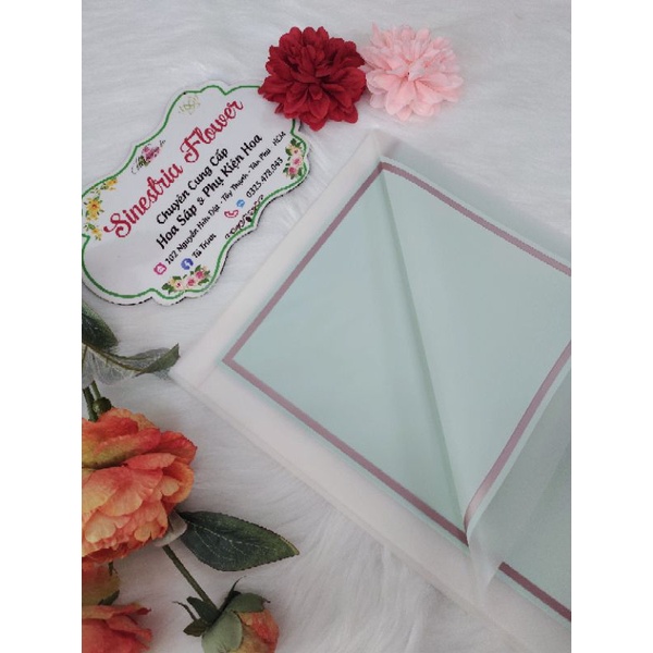 🌼Giấy Bó Hoa🌼 Giấy bóng viền trắng