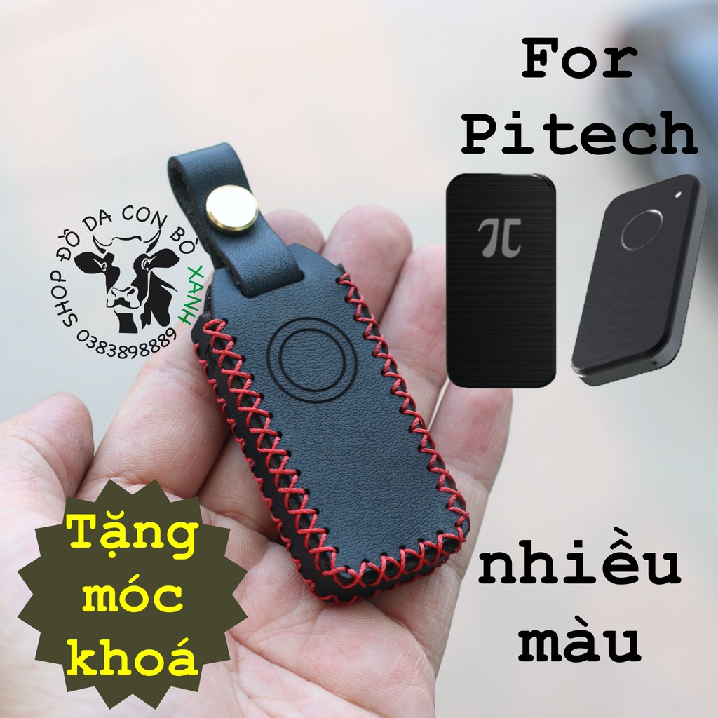Bao da chìa khóa remote pitech chống trộm, keyfob pi v1 và v2 handmade da
