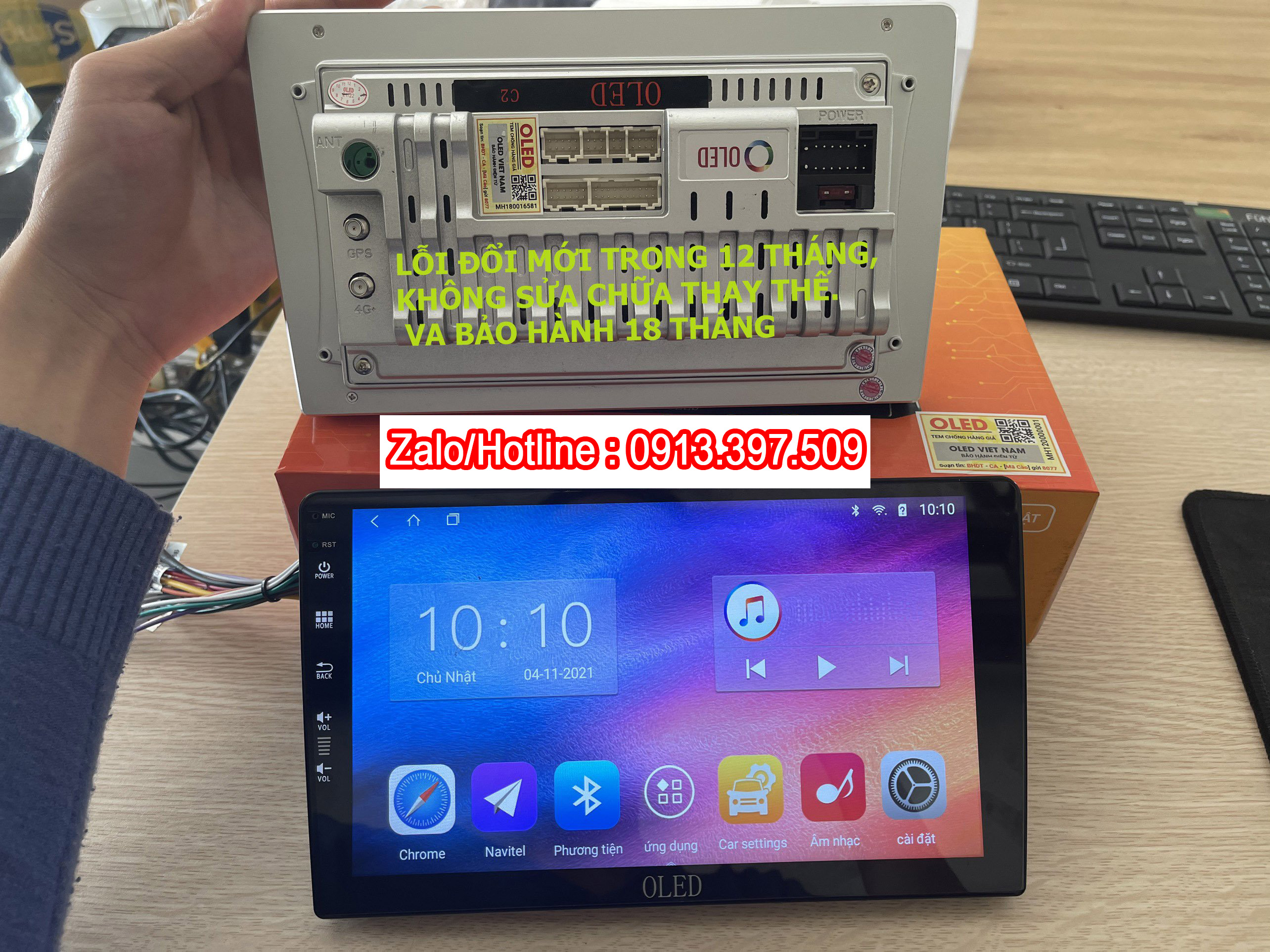 Màn hình Android OLED C2 9 inch phiên bản 2021 màn hình cho xe ô tô , dvd gắn taplo không kèm rắc nguồn và mặt dưỡng