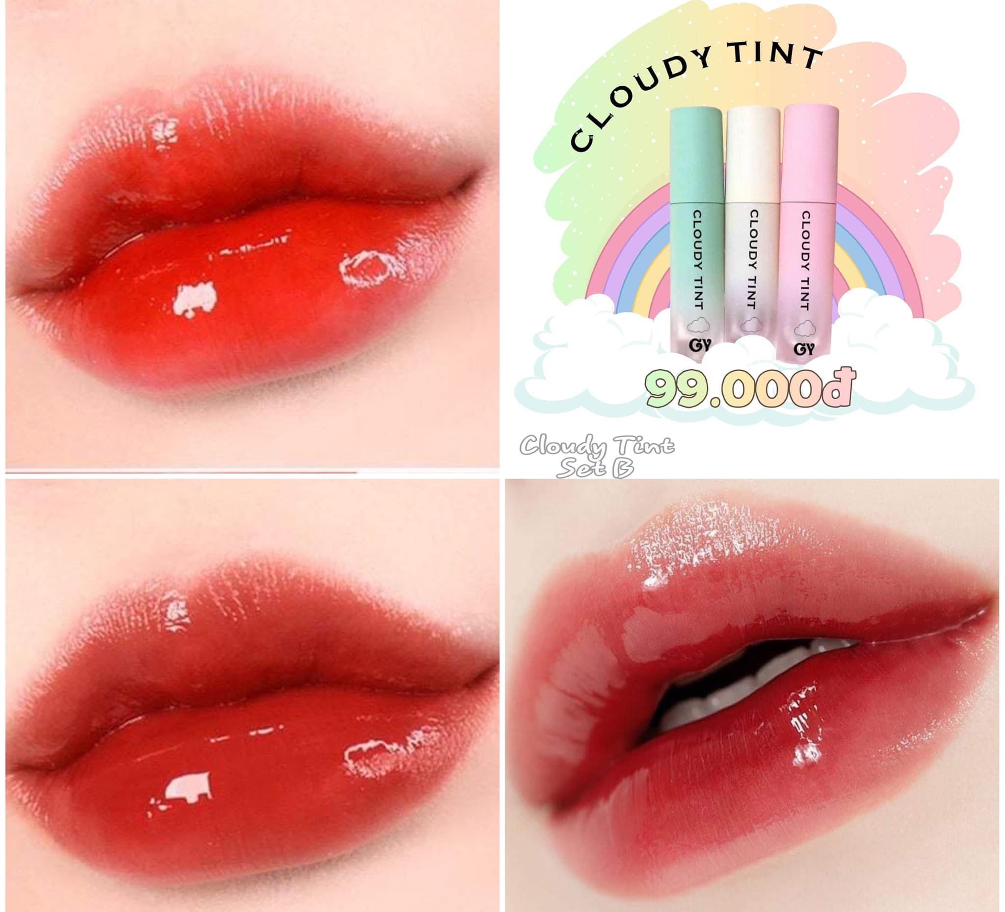 [HCM]SET 3 SON TINT GY TRẦN (TẶNG KÈM MASK MÔI)