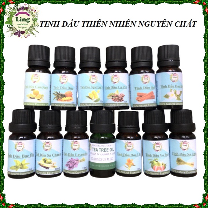 Lọ 10ml Tinh dầu nguyên chất độ tinh khiết 100% Ling nhiều mùi