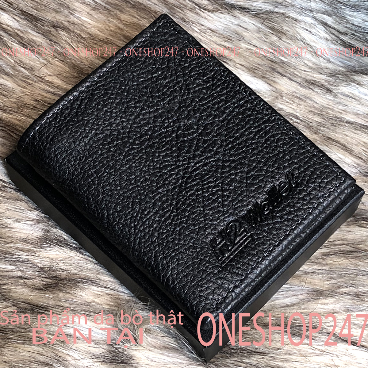 Ví handmade kiểu đứng da bò thật láng mịn a62v, oneshop247