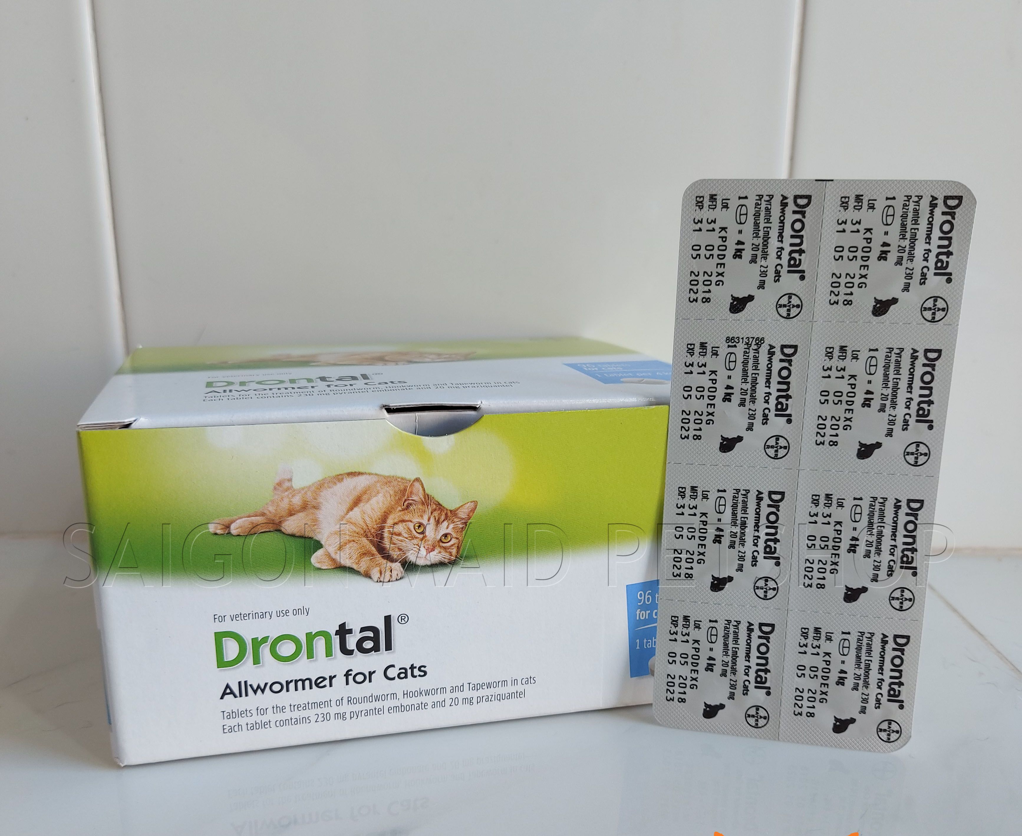 1 Viên Drontal Cat cho mèo