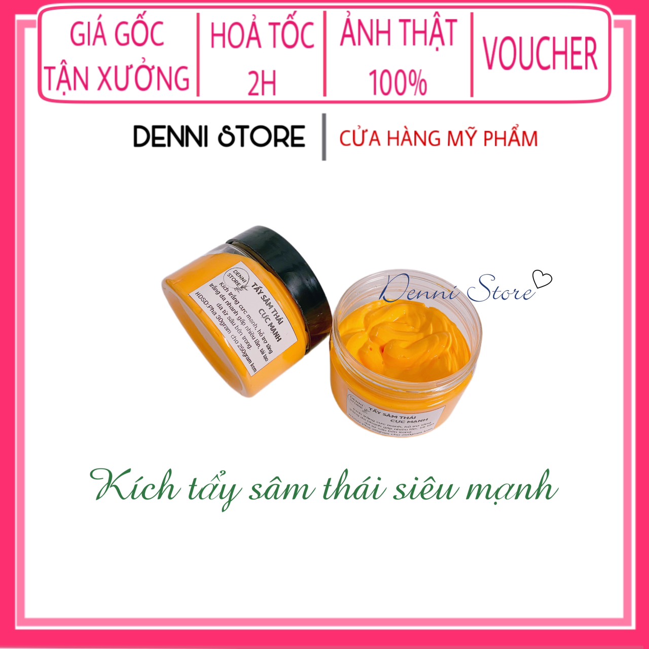 [HCM]Lẻ hộp kích tẩy sâm xịn cực mạnh 100g