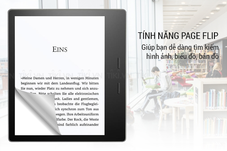Máy Đọc Sách Amazon Kindle Oasis - 7 Inch, Có Nút Cứng 8GB/32GB