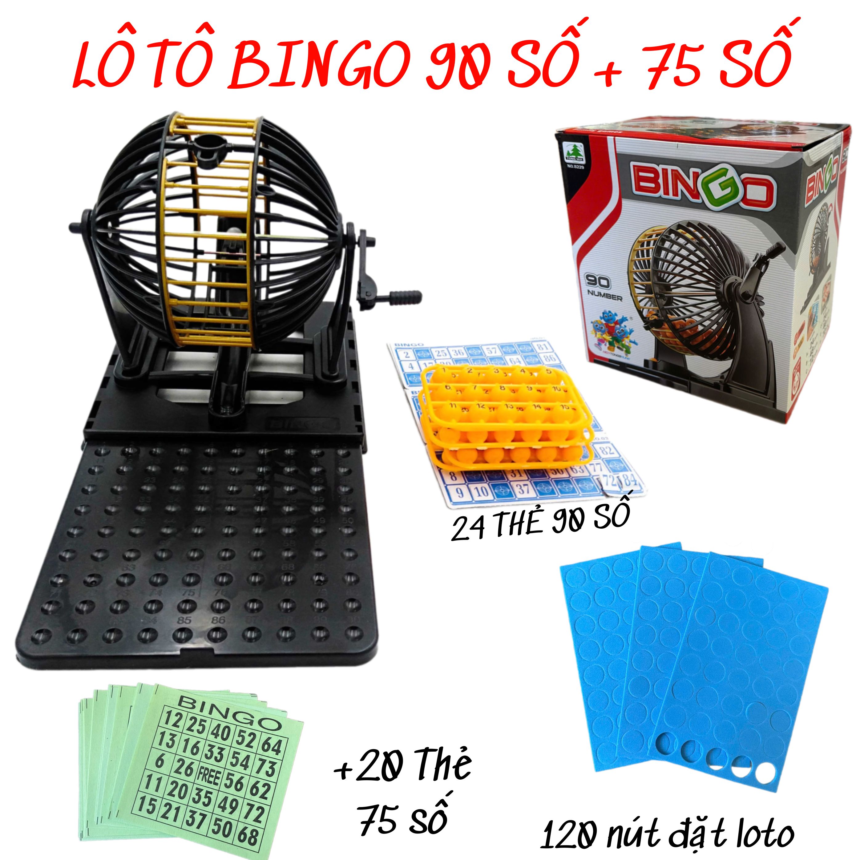 HỘP LÔ TÔ 90 SỐ +75 SÔ