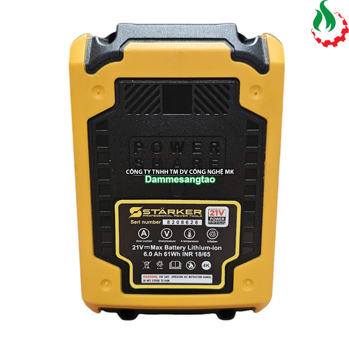 Pin STARKER 21V SK-LT6KPRO 15 Cell 6AH Chân pin Makita