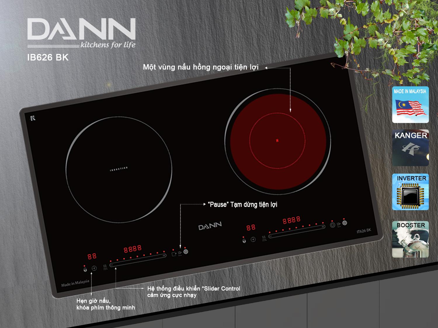 Bếp điện từ Dann IT626 BK