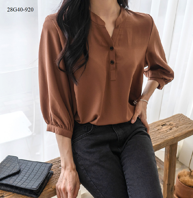 ÁO SƠ MI TAY LỠ BỒNG BỀNH
