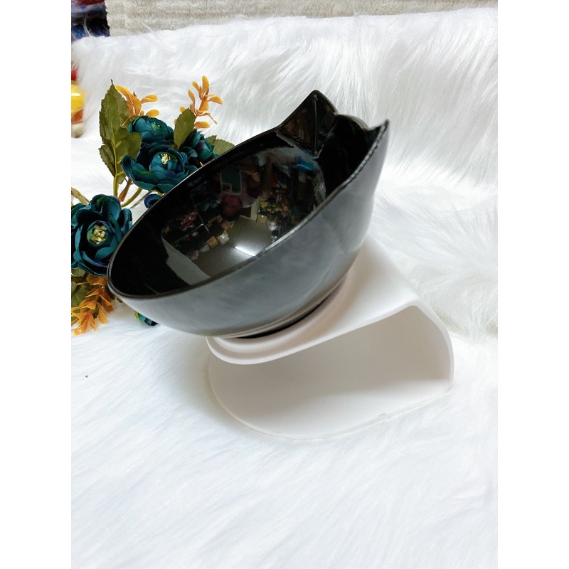 Bát / chén ăn đơn hình chữ u, chống gù lưng cho chó mèo