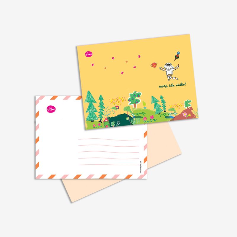 Set thiệp 100% Hồn Nhiên (6 chiếc) [Made by Tòhe] [FSale]