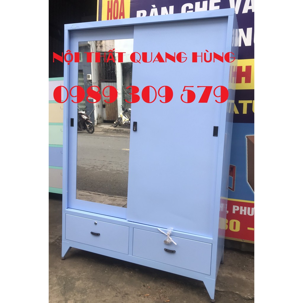 TỦ ÁO QUẦN CỬA LÙA TĨNH ĐIỆN - SẮT DÀY CAO CẤP HCM