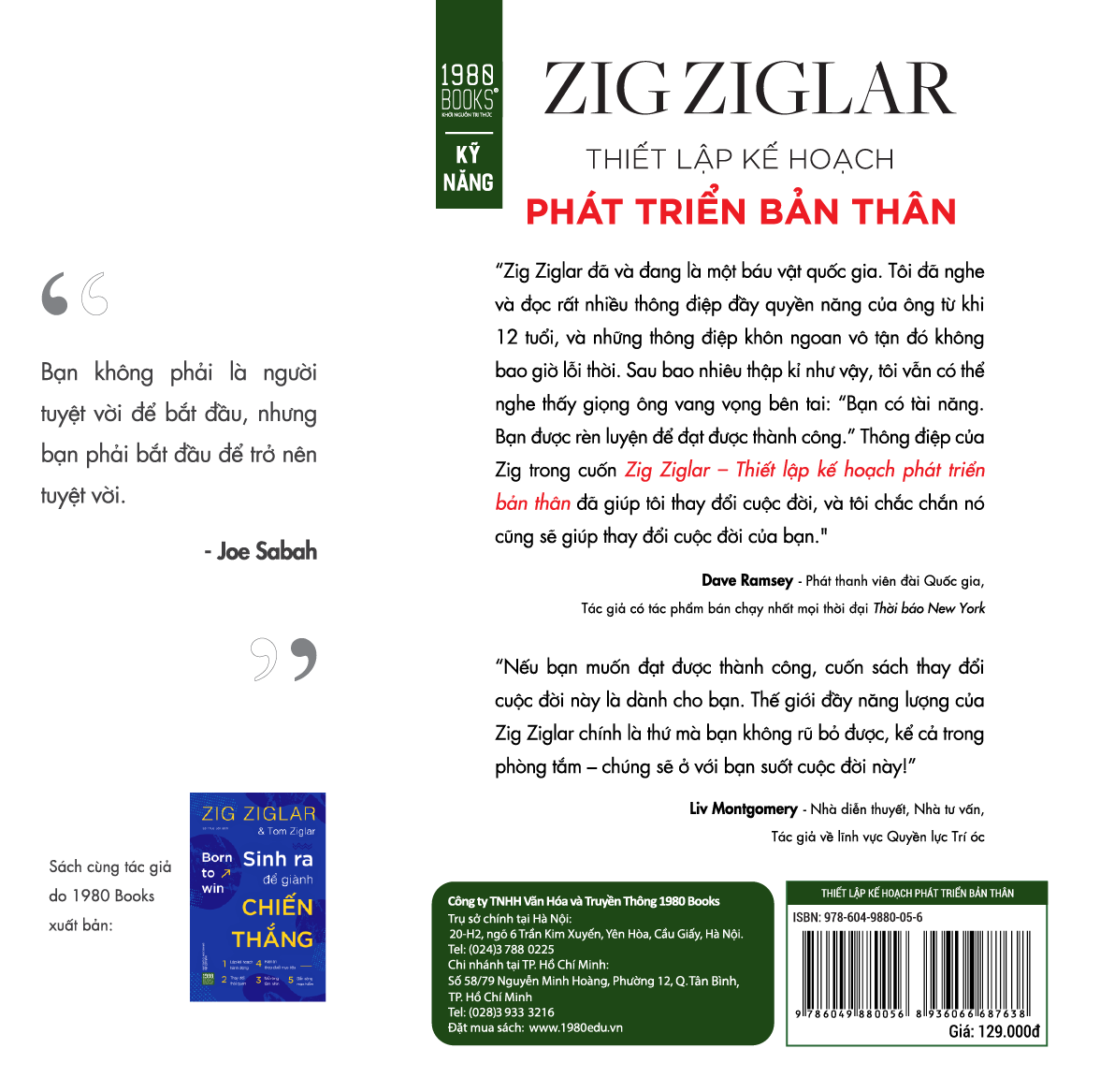 Fahasa - Zig Ziglar - Thiết Lập Kế Hoạch Phát Triển Bản Thân