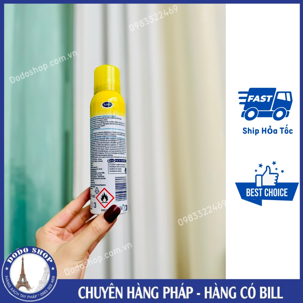 Xịt khử mùi giày và chân Scholl 150ml_Dodoshop.com.vn
