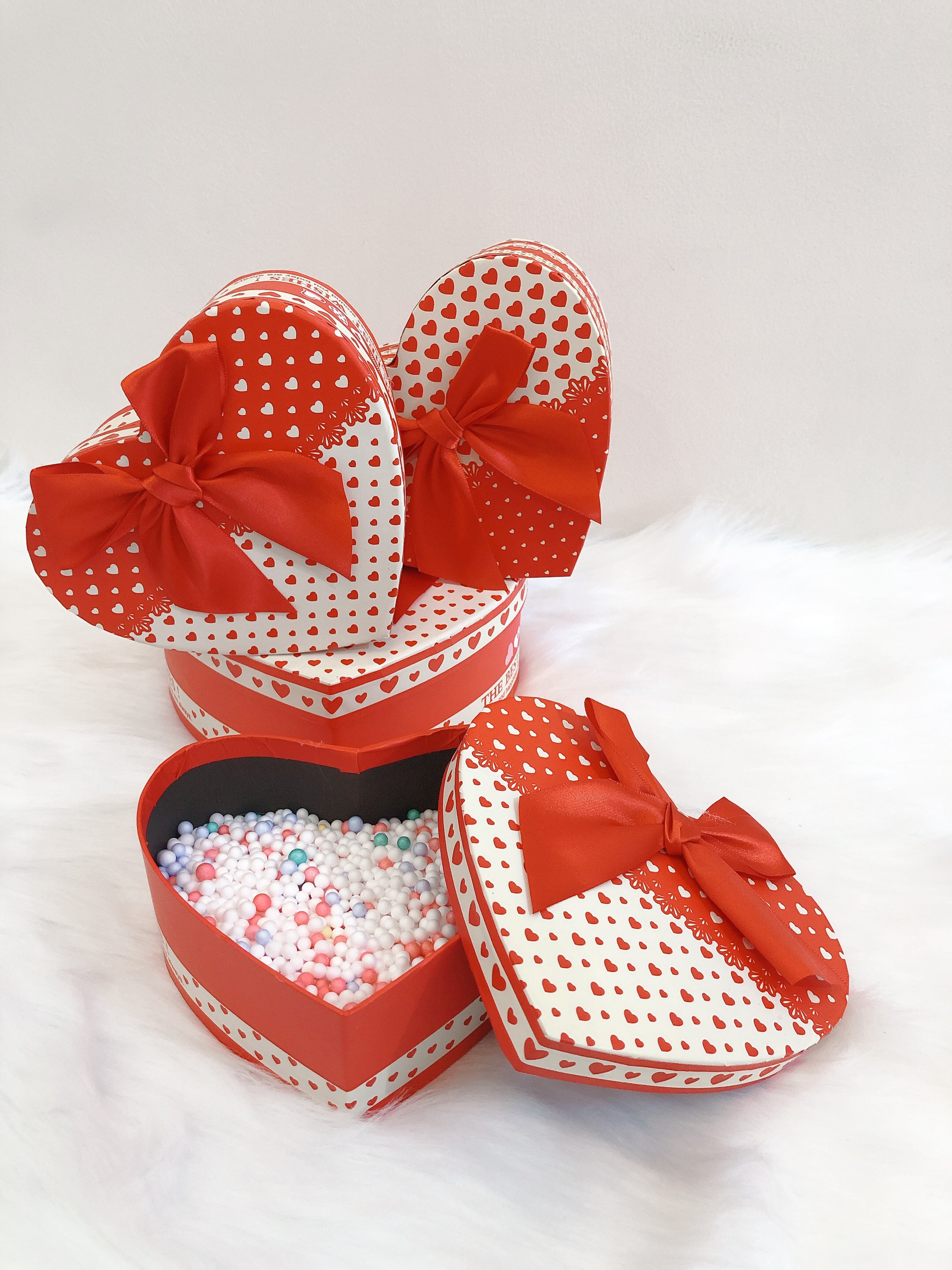 SET HỘP ĐỰNG QUÀ HÌNH TRÁI TIM SIZE NHỎ