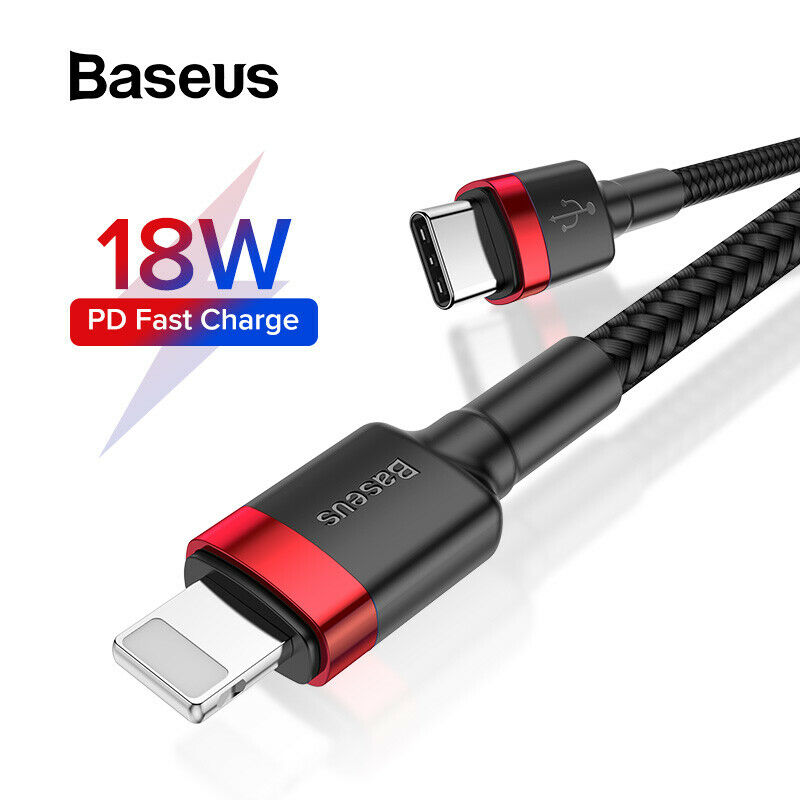 Cáp sạc nhanh C to Lightning Baseus Cafule PD 18W ( Type-C to Lightning Power Delivery Quick Charge & Data Cable )