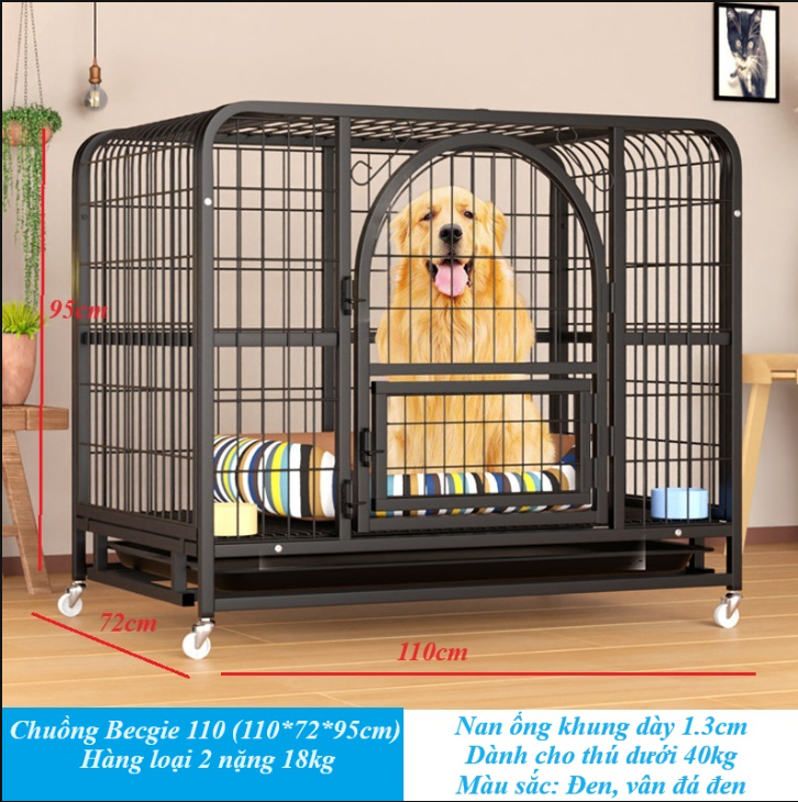 Chuồng lớn cho chó becgie husky alaska - kích thước 1m1.