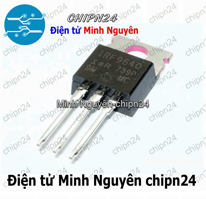 [1 con] (KT1) Mosfet IRF9640 TO-220 11A 200V Kênh P (IRF9640PB F9640 9640) - HH003362